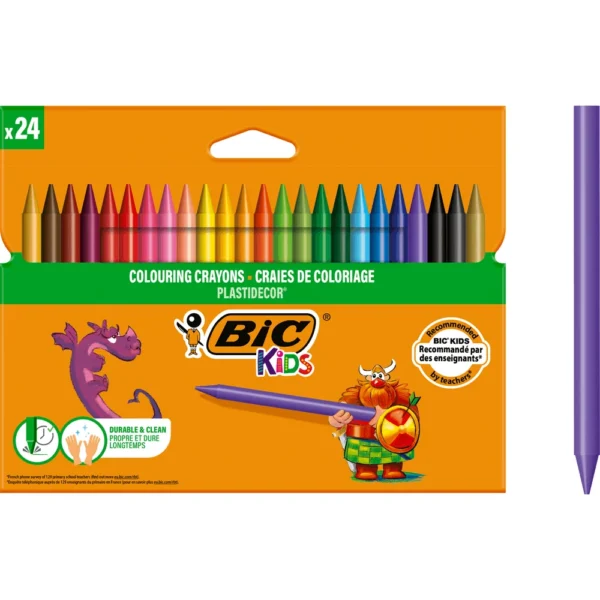 מארז 24 צבעי פסטל ביק Bic