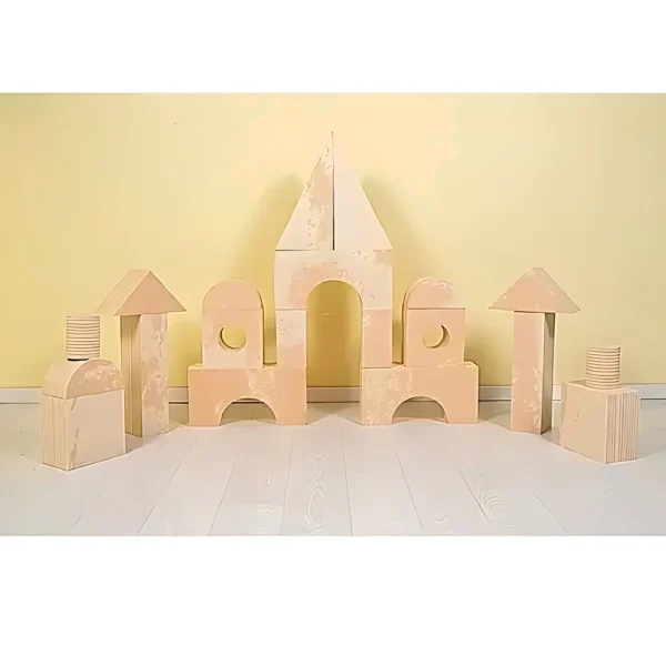 קוביות נבובות דמוי עץ