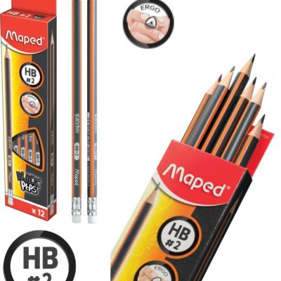 עפרונות אורטופדיים +מחק HB MAPED