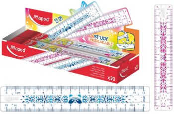 סרגל STUDY גמיש 15 ס""מ מעוצב  MAPED