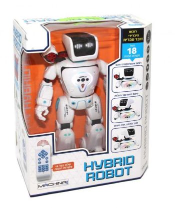 רובוט היברידי דובר עברית עם מעל ל- 18 פונקציות משחק | HYBRID ROBOT