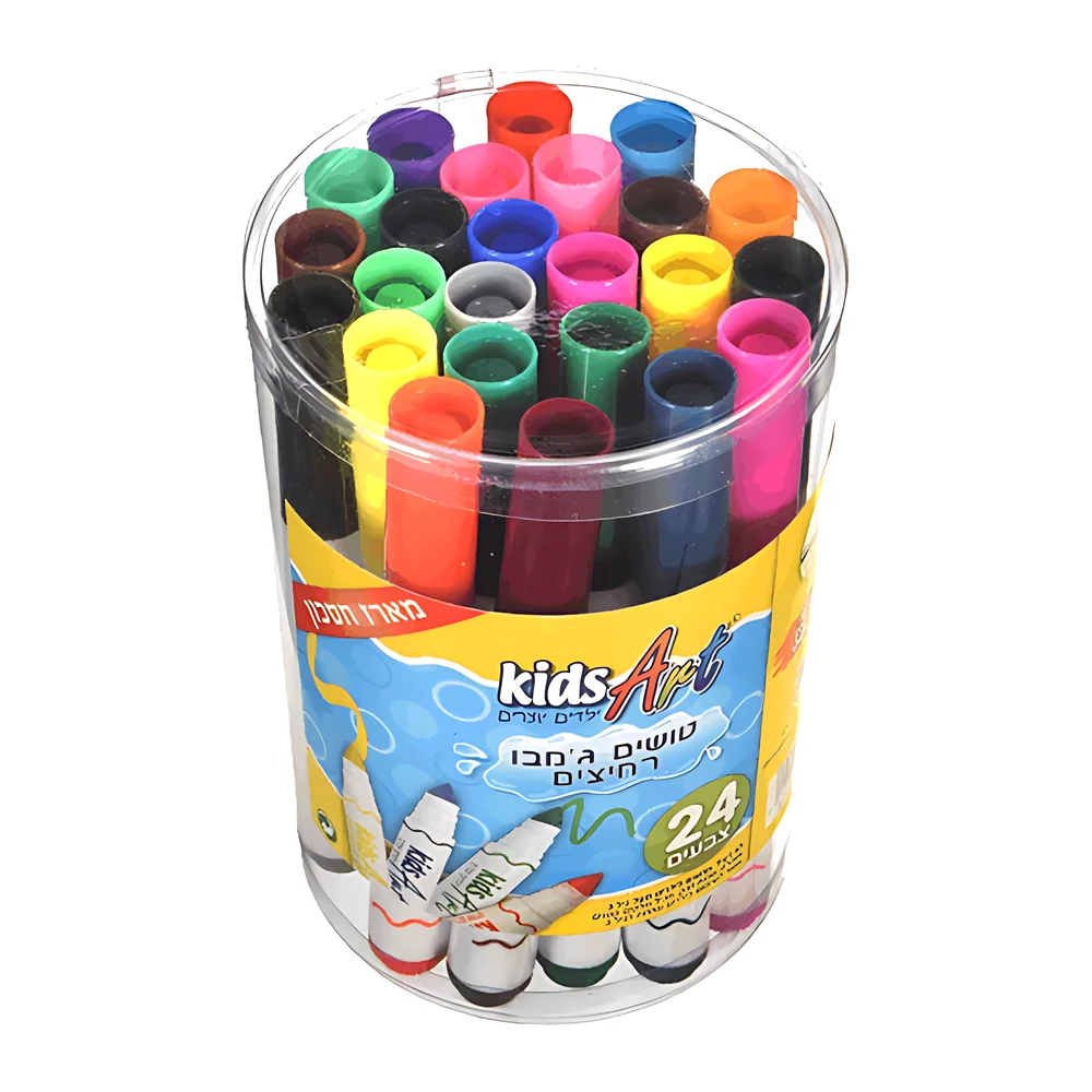 קידס ארט טוש רחיץ ג'מבו 24 בכוס