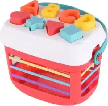 דלי התאם צורה מיתרים לימודי צבעים / ABC