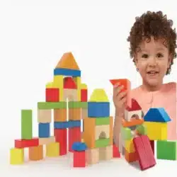 ⁦קוביות עץ 50 חלקים⁩ – תמונה ⁦2⁩