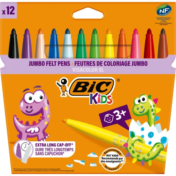 BIC KIDS ביק – טושים עבים 12 צבעים