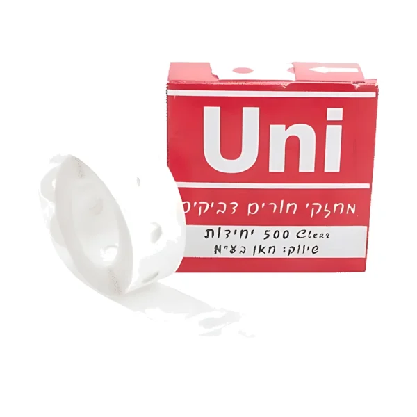 מחזקי חורים 500 יחידות שקוף
