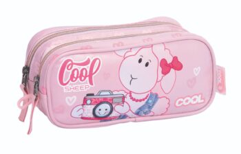 קלמר 2 תאים COOL דגם-כבשה מצלמה ורוד