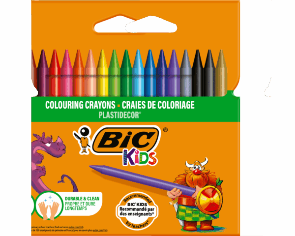 מארז 18 צבעי פסטל ביק Bic