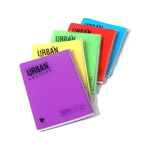 מחברת ספירלה URBAN צבע רגיל 1 נושא A5 שורה [קטן]