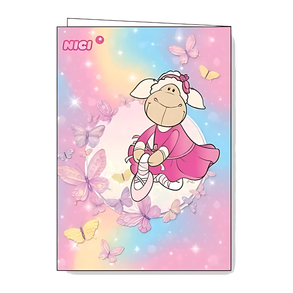 NICI מארז 10 ניירות עטיפה למחברת דגם- ג'ולי פרפרים