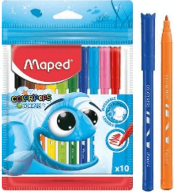 10 טוש רחיץ דק  OCEAN -Maped מאפד