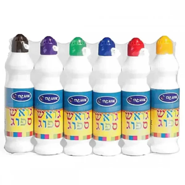 סט 6 בקבוקי גואש עם ספוג