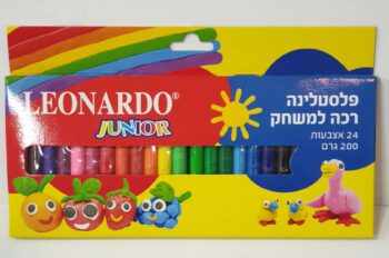 24 אצבעות פלסטלינה 200 גר