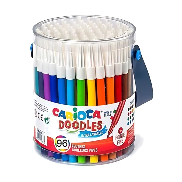 מארז 96 טושים דקים CARIOCA
