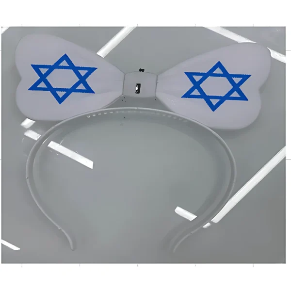 קשת פפיון דגל ישראל עם אורות