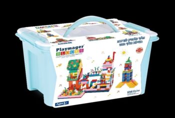 חלקי פלסטיק להרכבה בשילוב חלקי מגנט 1016 חלקים - Playmager