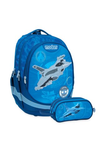 תיק אורטופדי מטוס קרב Air Flex Bag+קלמר לכיתה א' 2026 | קינדר טויס
