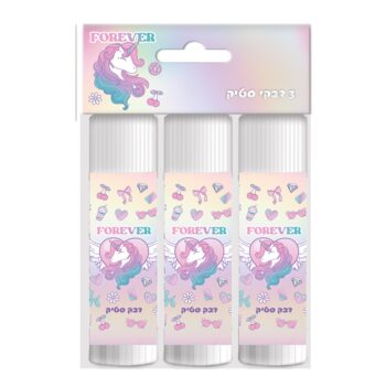 דבק סטיק 15גרם חד קרן פוראבר שלוש יחידות
