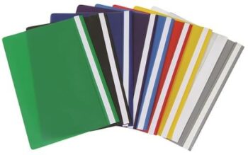 10 קלסר חצי שקף A4 גדול