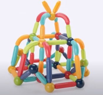 הרכבת מגנטים גולות 54 חלקים
