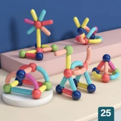 ⁦הרכבת מגנטים גולות 54 חלקים⁩ – תמונה ⁦2⁩