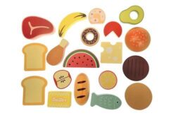 ⁦מטבח מעץ לילדים/ דוכן שוק  עם ו 26 אביזרי משחק Tooky Toy⁩ – תמונה ⁦2⁩