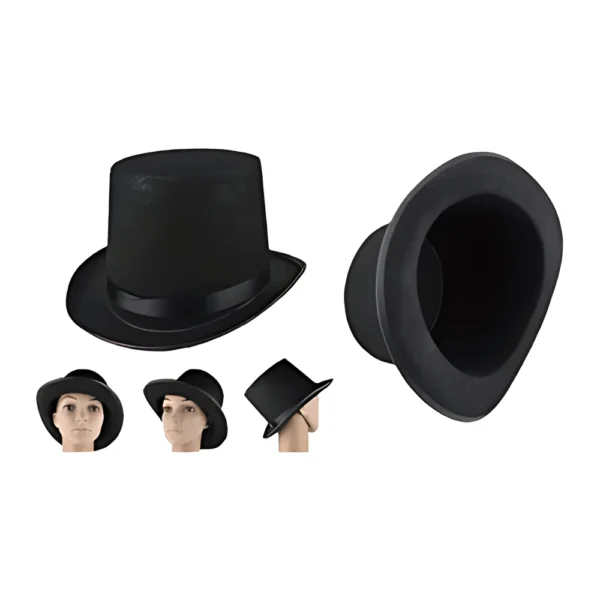כובע צילינדר לבד בינוני 12 ס"מ