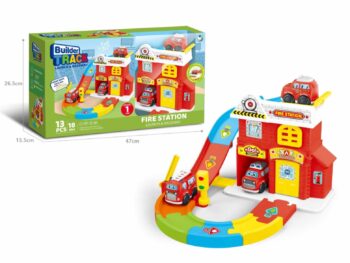 תחנת כיבוי מסלול מכוניות – משחק הצלה מלא אקשן לילדים