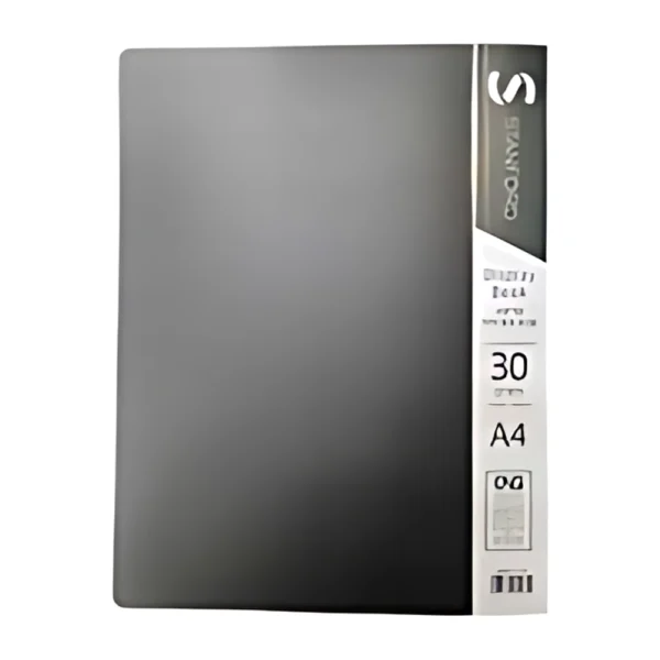 קלסר אינדקס 30 דף A4 [גדול]-שחור