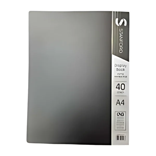 קלסר אינדקס 40 דף A4 [גדול]-שחור