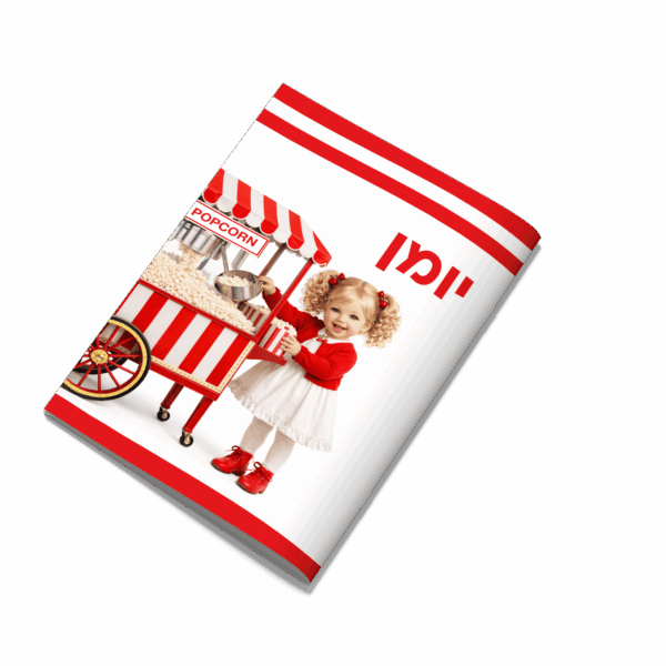 יומן מחברת עפיפון – דגם בובה פופקורן