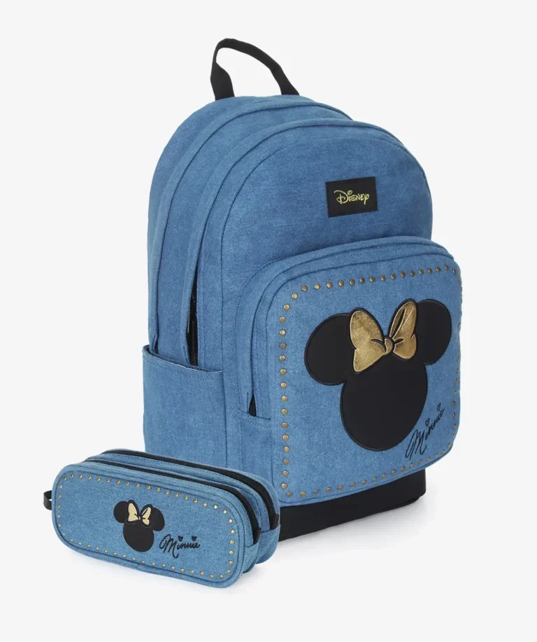 1-28.webp תיק+קלמר Disney Denim Minnie – תמונה 1