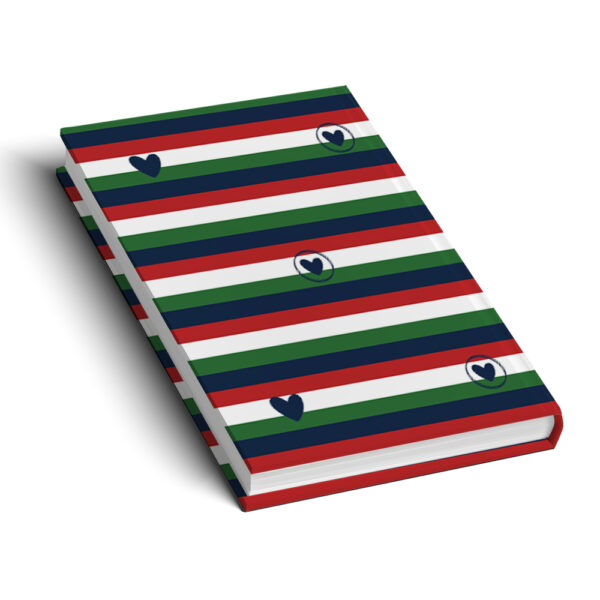 גליל נייר עטיפה 100*70ל Green Red  לב אדום  ירוק