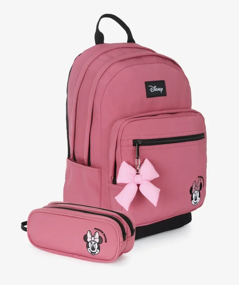 1-30.webp תיק+קלמר Disney Pink Minnie – תמונה 1