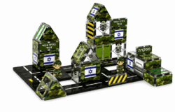 ⁦Playmager - הרכבה מגנטים מחנה צבאי | 73 חלקים⁩ – תמונה ⁦2⁩