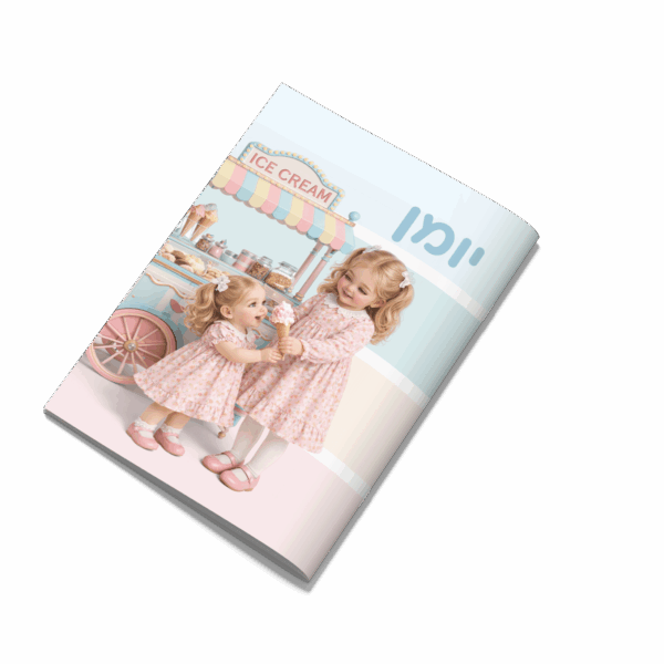 יומן מחברת עפיפון – דגם בובה גלידה