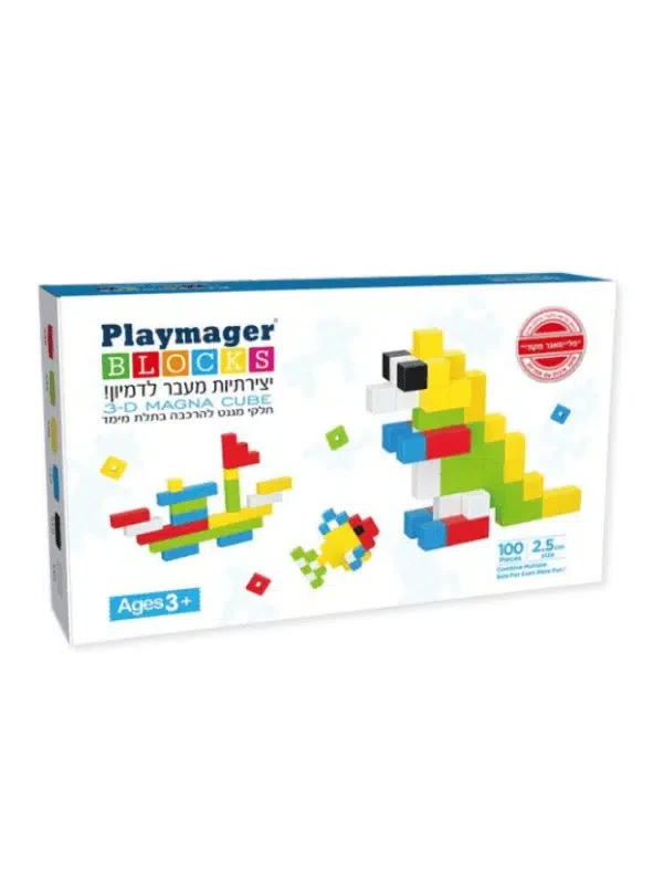 1.webp Playmager קוביות מגנט צבע אחיד 100 חלקים 2.5*2.5 – תמונה 1