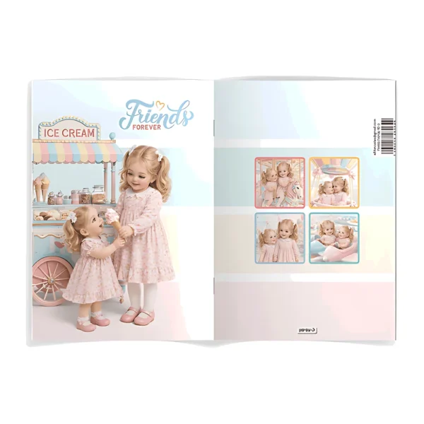 עטיפה למחברת עפיפון –דגם בובה גלידה