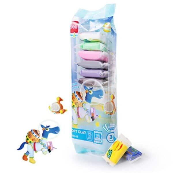 קליי חימר רך 12 צבעים