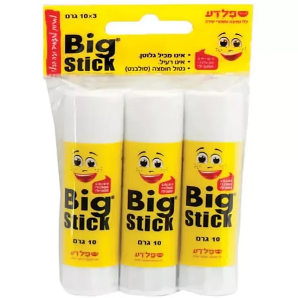 מארז 3 יח' בשקית דבק ביג סטיק 10 גרם Big Stick Glue
