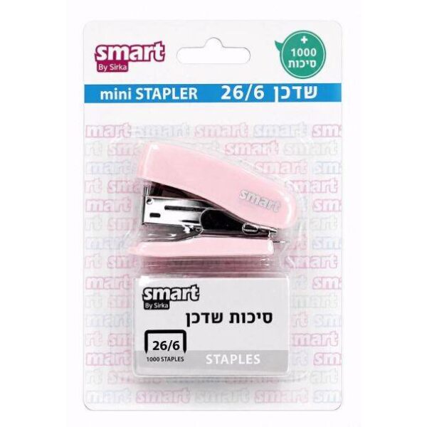 שדכן מיני 26/6+סיכות פסטל ורוד