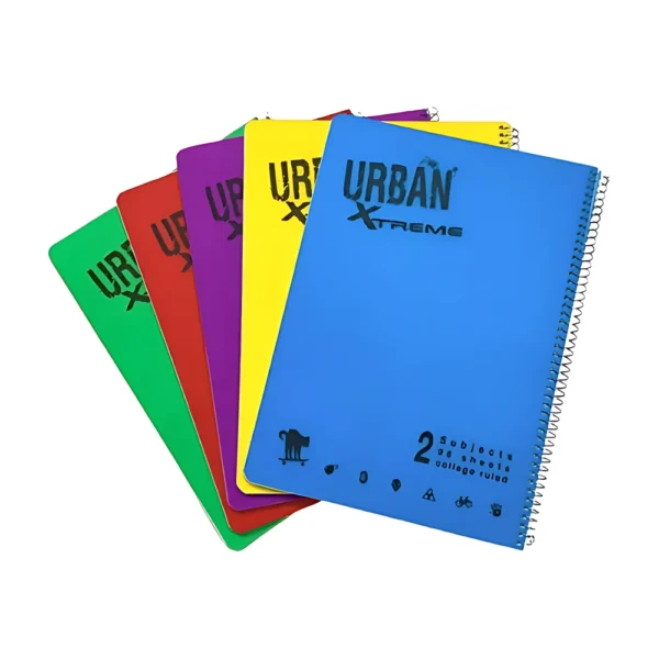 URBAN מחברת ספירלה 2 נושאים A4 חשבון [גדול]
