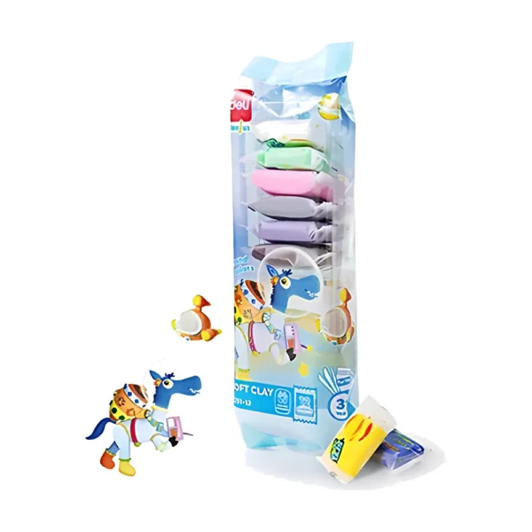 קליי חימר רך 12 צבעים