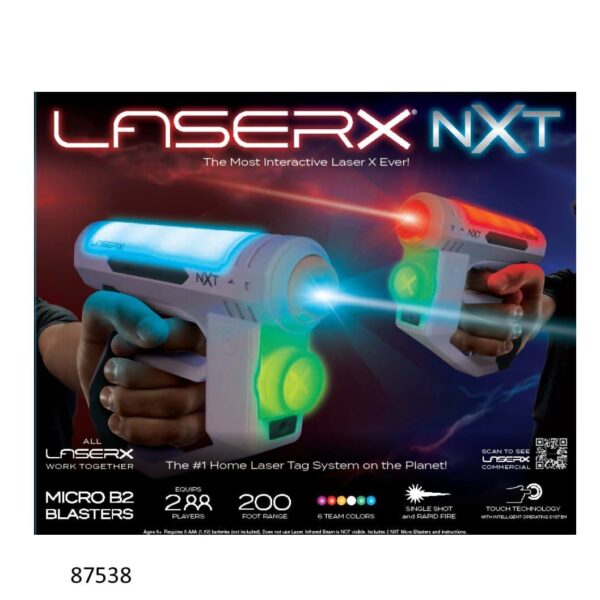 משחק לייזר טאג מבית Laser X - זוג אקדח לייזר רבולושן