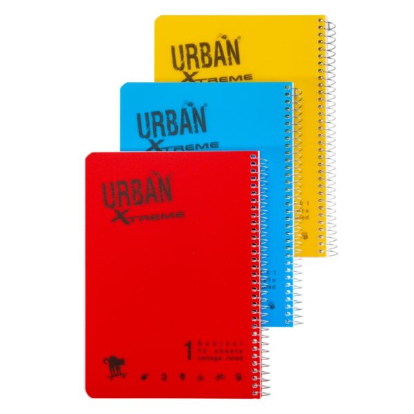 מחברת ספירלה URBAN צבע רגיל 1 נושא  A5 חשבון   [קטן]