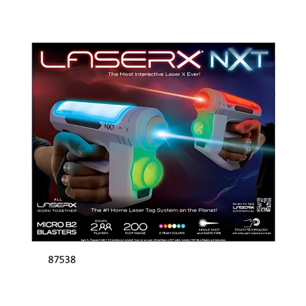 משחק לייזר טאג מבית Laser X - זוג אקדח לייזר רבולושן