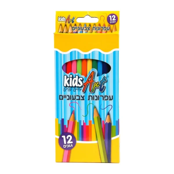 קידס ארט 12 עפרונות צבעוניים