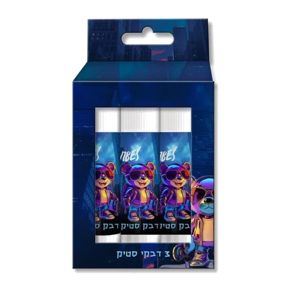 דבק סטיק 15 גרם דובי שלוש יחידות