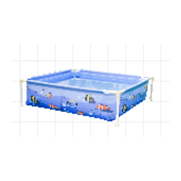 בריכת צינורות מרובעת לילדים 122×122×33 ס"מ
