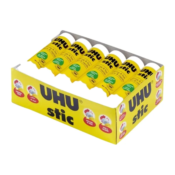 מארז דבק סטיק 21 גר'UHU בינוני 12 יחי'